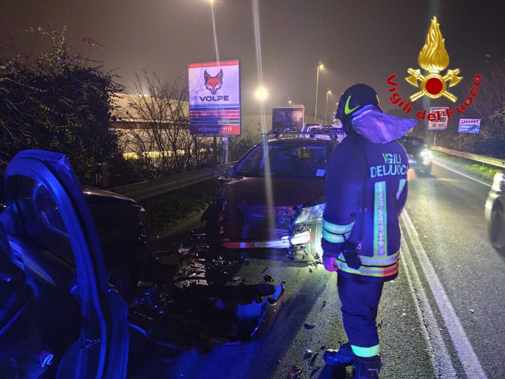 L'incidente sulla Provinciale a Saronno