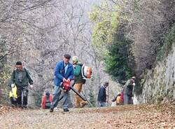 la pulizia del sacro monte per natale