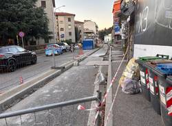 Lavori per la ciclabile in viale Belforte