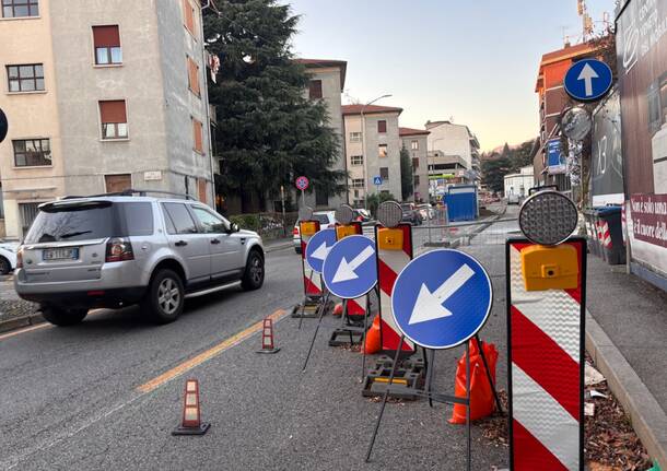 Lavori per la ciclabile in viale Belforte 