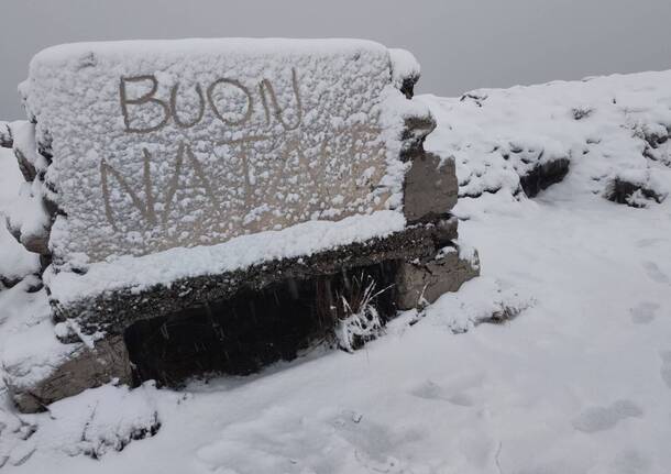Neve al Campo dei Fiori a Natale