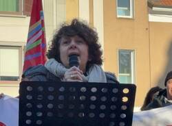 Presidio in piazza San Magno con Cgil Ticino Olona 