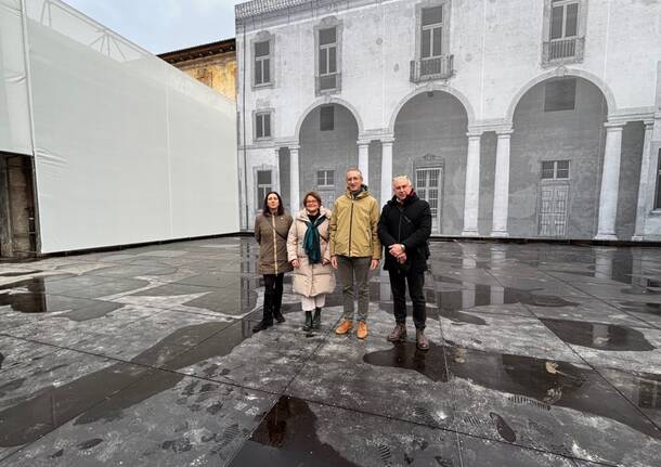 Saronno - La presentazione del nuovo cortile di Palazzo Visconti