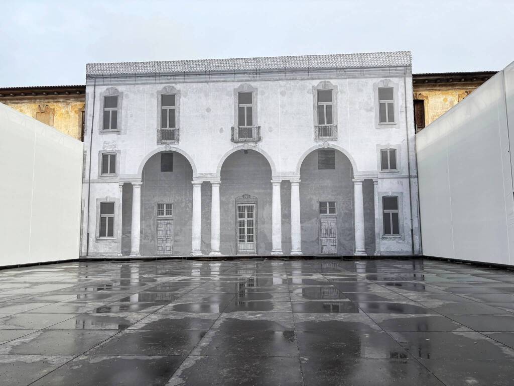 Saronno - La presentazione del nuovo cortile di Palazzo Visconti