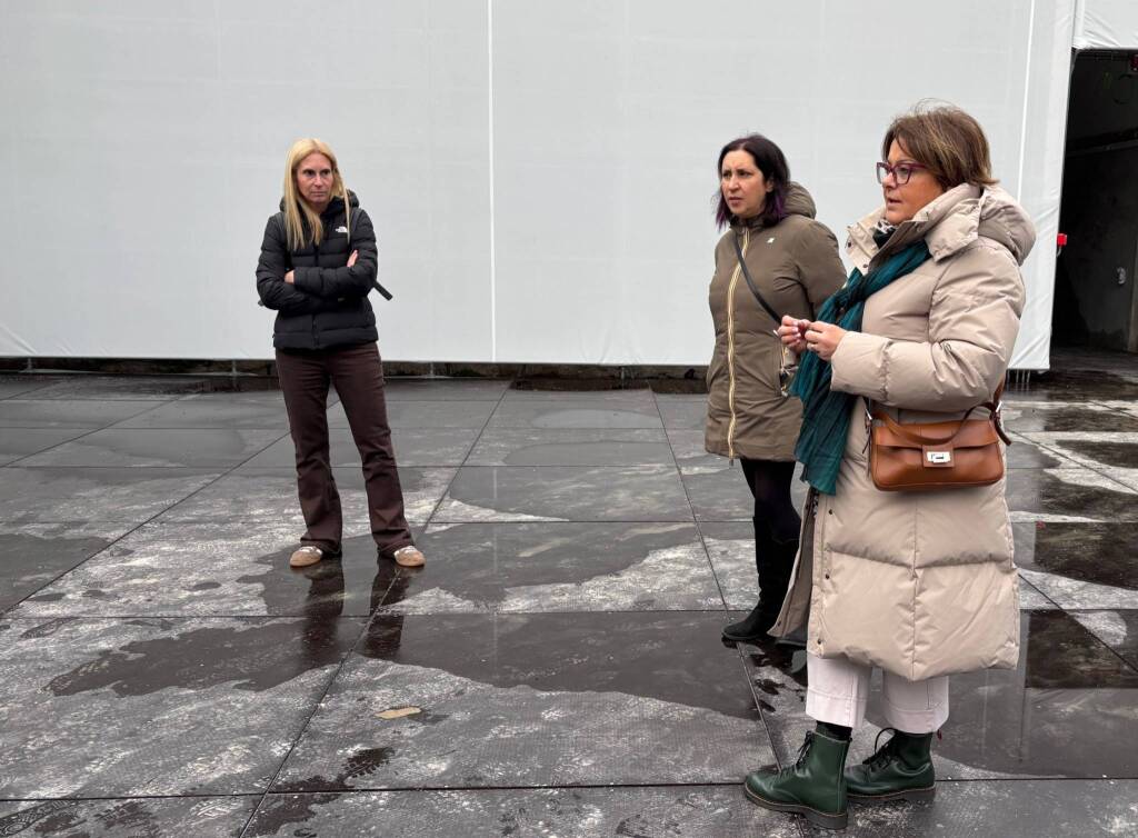 Saronno - La presentazione del nuovo cortile di Palazzo Visconti