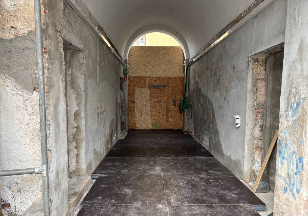 Saronno - La presentazione del nuovo cortile di Palazzo Visconti
