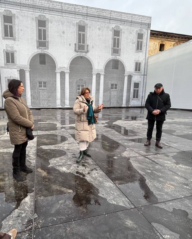Saronno - La presentazione del nuovo cortile di Palazzo Visconti