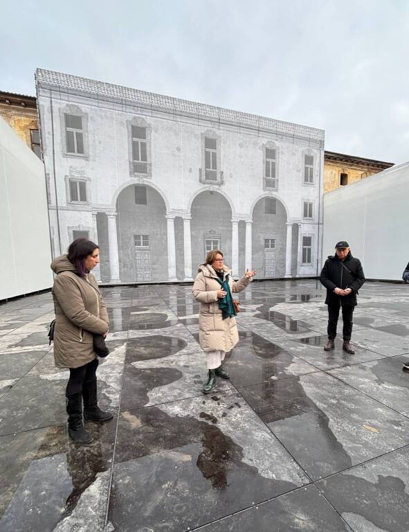 Saronno - La presentazione del nuovo cortile di Palazzo Visconti