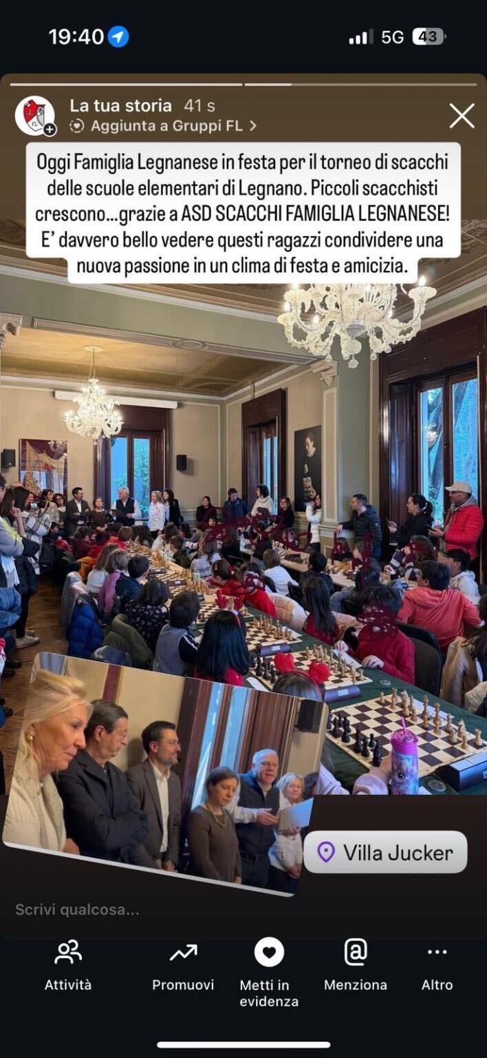 Scacchi in Famiglia Legnanese con Tatiana Brykailo 