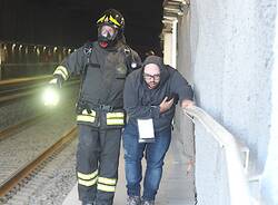 Scontro tra due treni simulato, l'esercitazione alla nuova ferrovia di Malpensa
