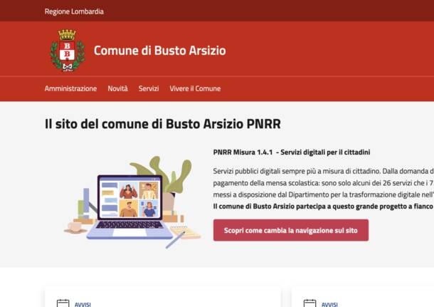 sito Comune Busto Arsizio
