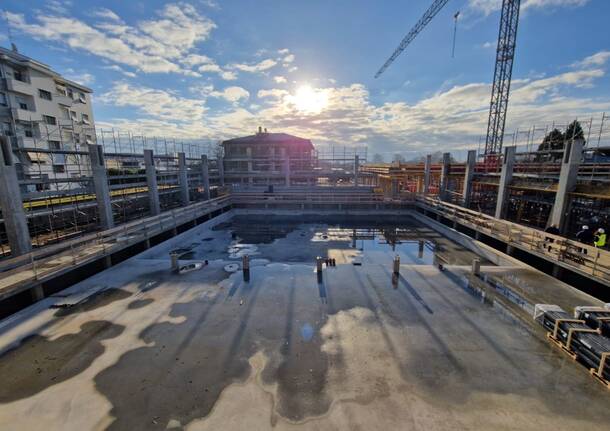 Sopralluogo al cantiere della Piscina di Legnano 