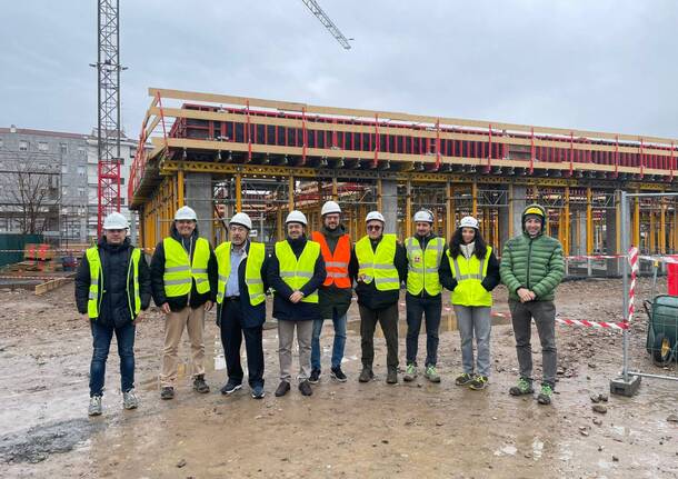 Sopralluogo al cantiere della Piscina di Legnano 