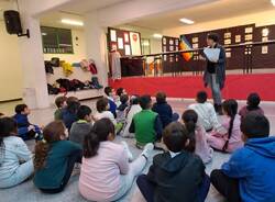 Studenti della primaria dell'IC Via IV Novembre di Parabiago alla mostra "HeART of Gaza"