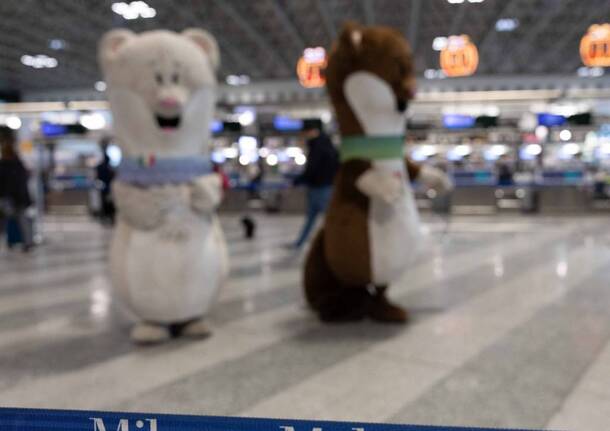 Tina e Milo Olimpiadi a Milano Malpensa