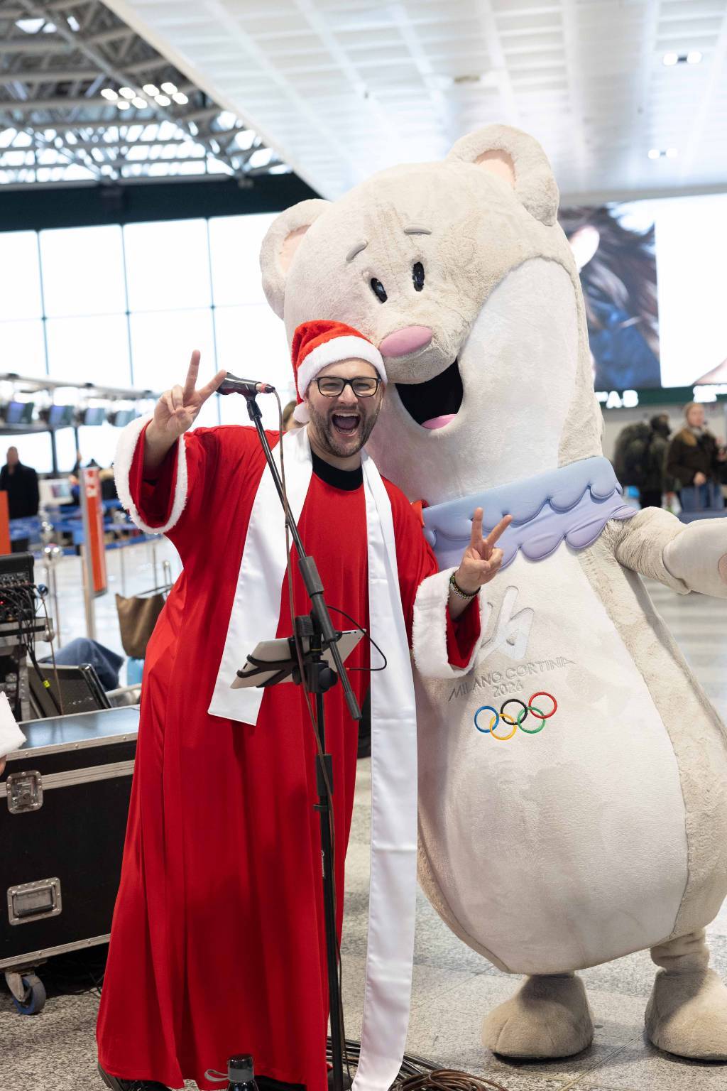 Tina e Milo Olimpiadi a Milano Malpensa
