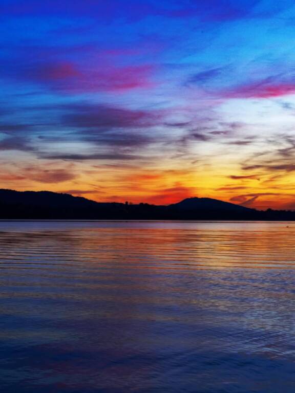 tramonto lago di varese