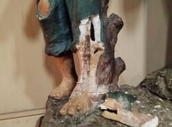 vandalizzata la statua di Sant’Antonio a Golasecca