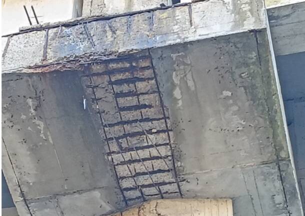 Tangenziale di Varese “usurata”: cemento armato con i tondini ormai in vista