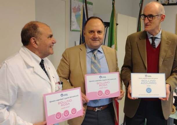 Tre "Bollini Rosa" e "Bollino Azzurro" per l'Ospedale di Legnano